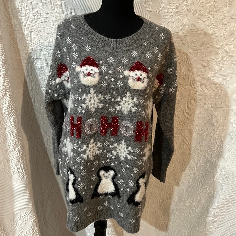 Joyland holiday tunic sweater, size medium